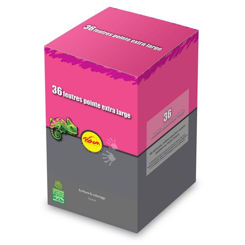 Pot 36 feutres couleurs assorties - Pichon