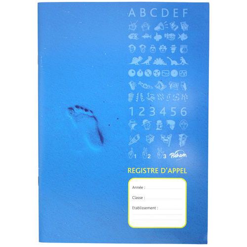 Registre D'appel Journalier 40 Élèves 21x29.7cm 24p