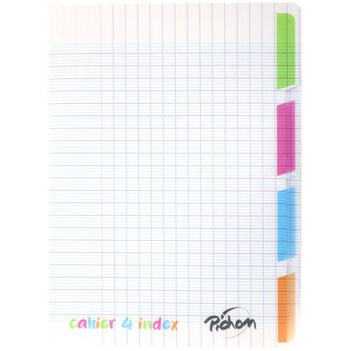 Cahier 4 En 1 Polypro Incolore 4 Sections 17x22cm 70g
