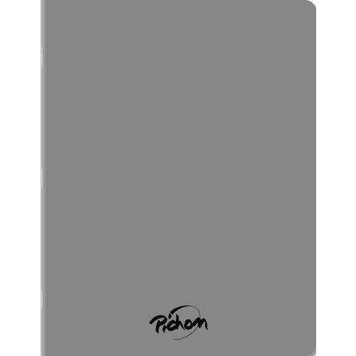 Cahier polypropylène 96 pages seyes 17x22 cm 80g gris