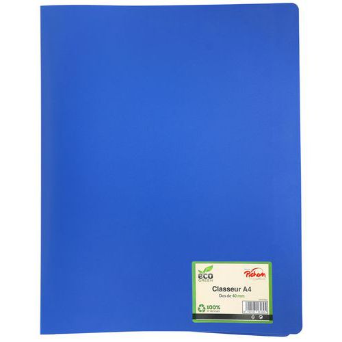 Classeur Recyclé Polypropylène A4 4 Anneaux Dos 40 Mm