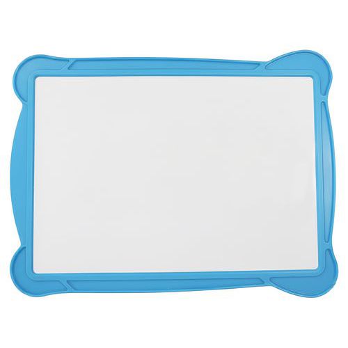 Ardoise 17 x 24,5 cm avec bordure de protection bleu pastel - Pichon
