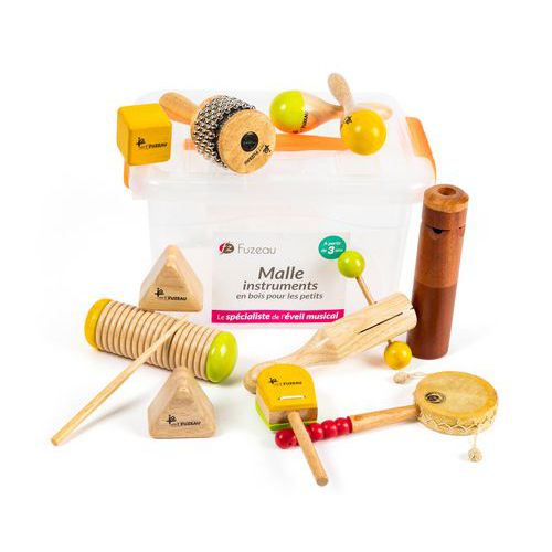 Malle instruments en bois pour les petits - Fuzeau