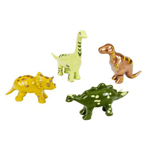 Lot 4 Dinosaures Magnétiques Grand Modèle