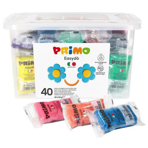 Schoolpack 40 Pains De 60 G Pâte À Jouer
