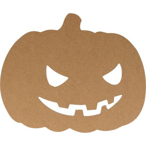 Silhouette Mdf Halloween Citrouille 15cm