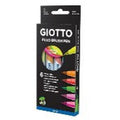 Etui 6 feutres pinceaux couleurs fluo turbo soft brush - Giotto