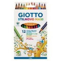 Etui de 12 crayons de couleurs stilnovo maxi - Giotto