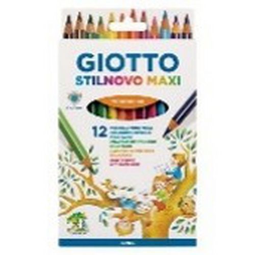Etui De 12 Crayons De Couleurs Giotto Stilnovo Maxi