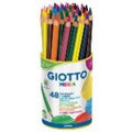 Pot 48 crayons de couleurs méga mine Ø 5,5 mm corps Ø 9 mm - Giotto