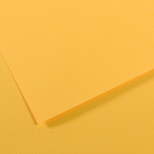 Papier Dessin Canson 160 G - 50 X 65 - Jaune Bouton D'or