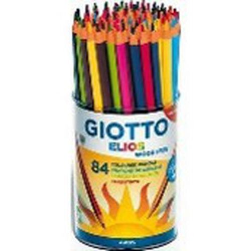 Pot 84 Crayons 18 Cm Elios Tri Omyacolor Giotto