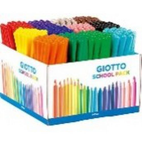 Maxi Bte 288 Feutres Pte Ø28mm Col Ass Giotto Turbo Omyacol