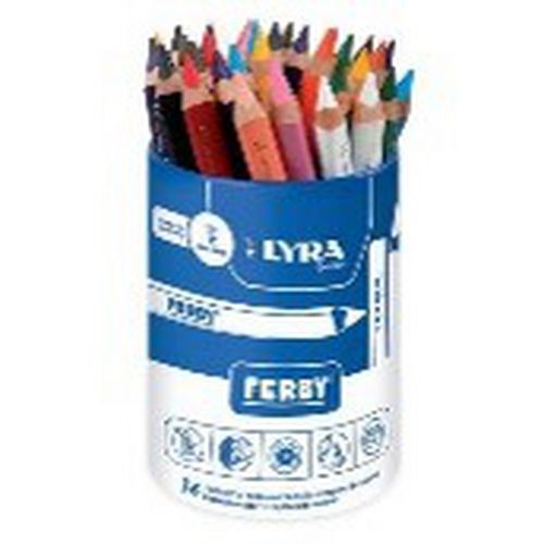 Pot 36 crayons couleur 12 cm ferby Ø mine 6,25 mm - Lyra
