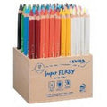 Lot 96 crayons super ferby 24 couleurs 18cm Ø mine 6,25 mm - Lyra