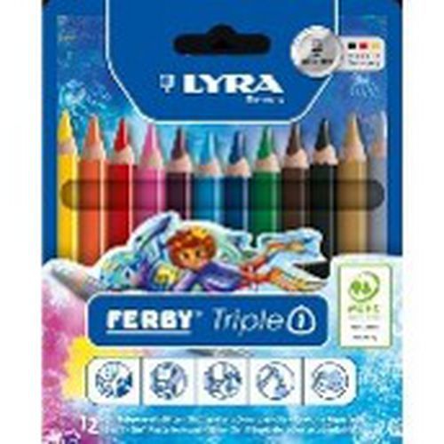 Etui 12 crayons triple one triangulaire ferby Ø mine 6,25 mm - Lyra