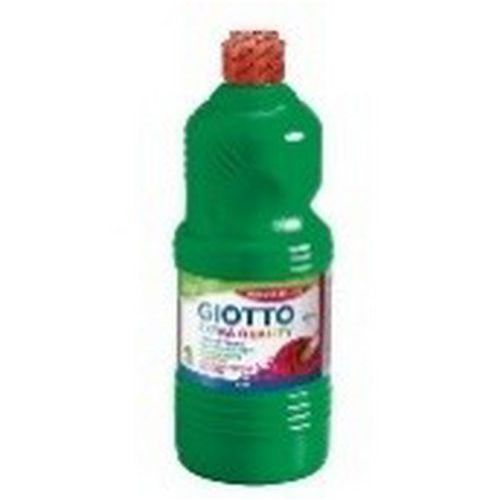 Flacon 1L gouache liquide giotto bouchon doseur - vert émeraude