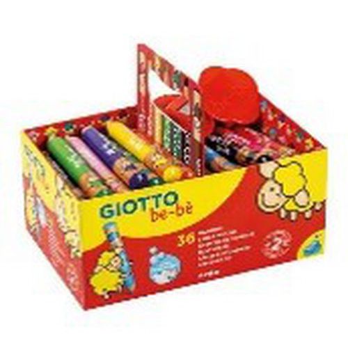 Schoolpack 36 crayons bébé mine géante 7 mm - Giotto