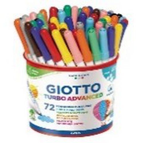 Pot 72 Feutres Couleusr Assorteis Giotto Turbo Advanced