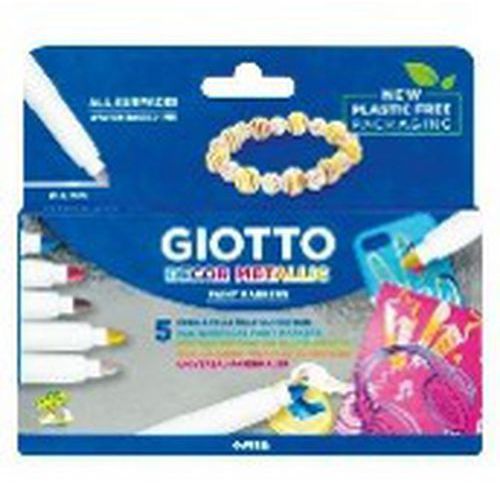 Etui 5 feutres decor metal - Giotto