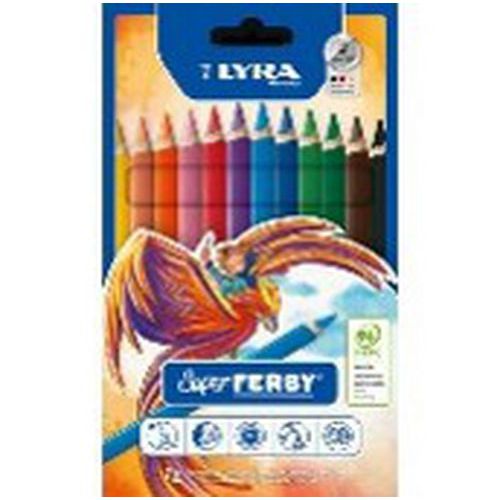 Etui 12 crayons gros module super ferby 18 cm - Lyra