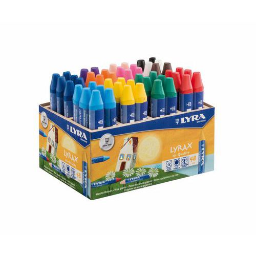 Boite 48 Craies Cire Lyra