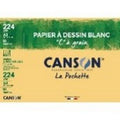 Pochette 10 feuilles dessin blanc 224g - Canson