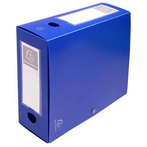 Boite De Classement À Pression Dos 10 Cm Polypropylène Bleu
