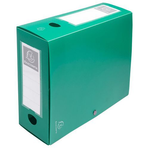 Boite de classement à pression dos 10 cm polypropylène vert