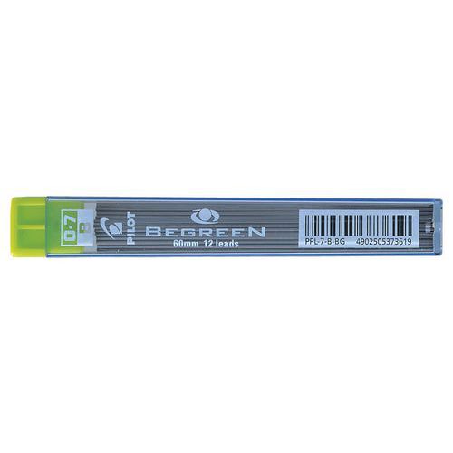 Etui de 12 mines pour porte-mines 0,7 mm B