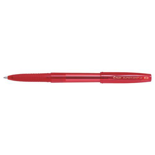 Stylo bille super grip G pointe large rouge