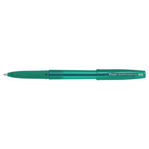 Stylo bille super grip G pointe large vert