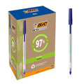 Stylo bille round stic ecolutions transparent 1 mm tracé 0,32 mm - Bic