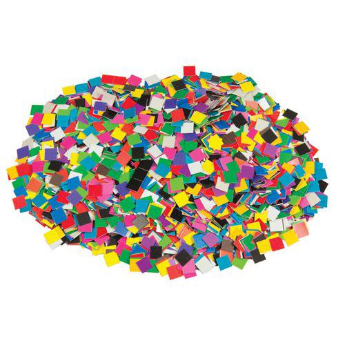 Sac de 10000 mosaïques en papier 1 x 1 cm - Roylco