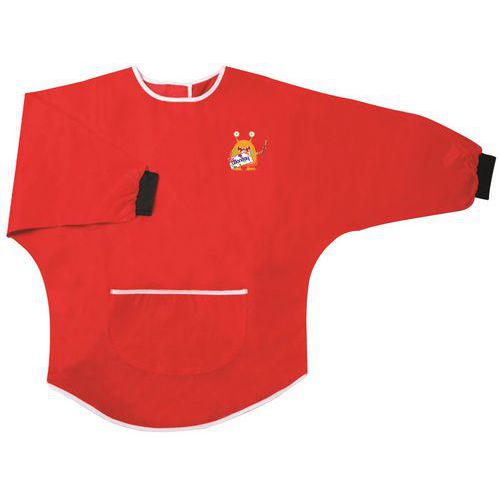 Tablier enfant en nylon 3/5 ans manches longues poche ventrale -Wonday