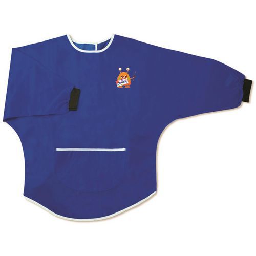 Tablier enfant en nylon 6/8 ans manches longues poche ventrale -Wonday