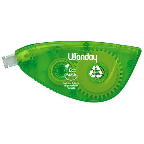 Ruban correcteur latéral 5 mm x 12 m tête pivotante - Wonday