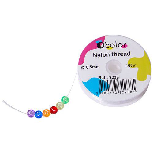 Bobine 100 m fil nylon Ø 0,50 mm - O'color