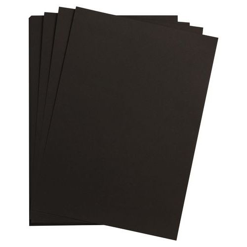 Feuille de papier dessin 120g A4 coloris noir - Clairefontaine Rhodia