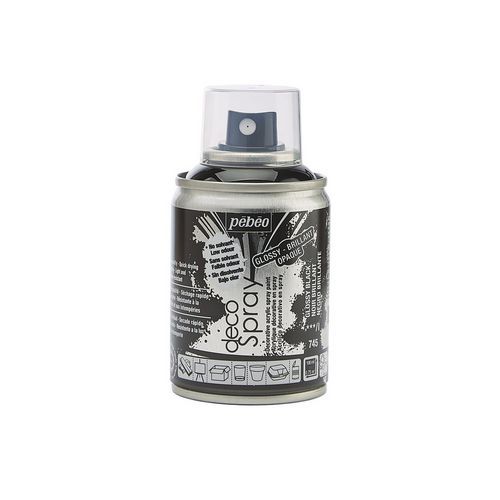 Peinture DECOSPRAY 100 ml noir brillant
