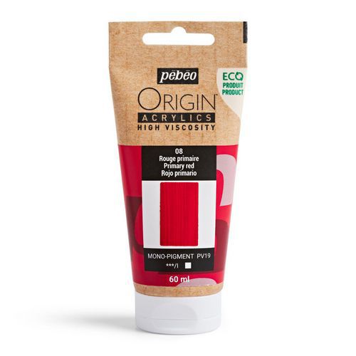 Peinture acrylique 60 ml rouge primaire