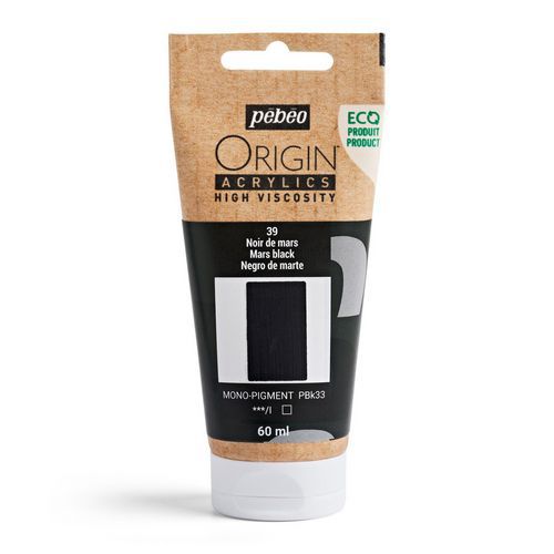 Peinture acrylique 60 ml noir de mars