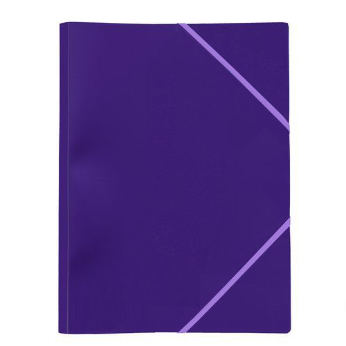 Chemise polypropylène élastique et rabats A4 4/10e violet