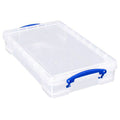 Bac de rangement plastique à couvercle clipsé 6L