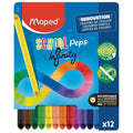 Etui 12 Crayons De Couleurs School'peps Infinity Sans Déchet