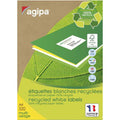 Boîte de 6500 étiquettes blanches adhésives 38 x 21,2 mm - Agipa