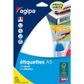 Etui A5 de 480 étiquettes blanches multi-usages 19 x 38 mm - Agipa