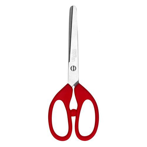 Ciseaux gaucher symétriques 17 cm acier inox bouts ronds - Wonday