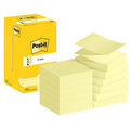 Bloc 100 feuilles Z-notes jaune 76 x 76 mm - Post-it