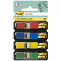 Lot de 4 x 35 Marque-pages post-it étroits 12x43mm coul ass - Post-it